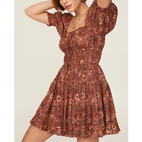 ULLA JOHNSON Juniper Puff Sleeve Dress